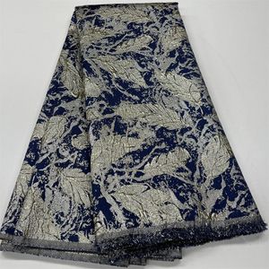 Afrykańska tkanina brokatowa Jacquard Lace Cloth Nigerian Damask Floral Material Patchwork Dentelle Africaine for Sewing Sukienka BC032 240522