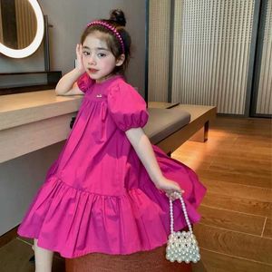 Flickas klänningar kläder sätter ny sommar sundress pitaya klänning lolita barnflickor a-line casual midi klänning ungdomsfest prinsessan barnklänning wx5.23