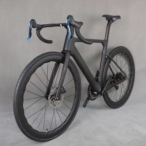 Cyklar 2024 Senaste stil TT-X42 All Electric Bicycle Carbon Road With Wheel Top Radio Unit Wheels Q240523