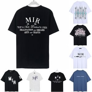 2024 Amari Designer Mens T Camisetas uma feminina Miry Moda Manom Man Homem Camiseta Casual Tees Amary Mangas curtas Polo Luxo Hip Hop Streetwear