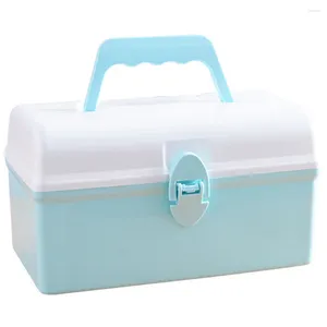 Jewelry Pouches Stationery Cosmetic Storage Box Plastic Toy Desktop Organizing