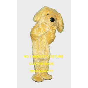 Оптовая милая желтая щенка для собачья талисмана костюм для взрослых мультфильм -собачья тема аниме Коспли Костюмы колледжа.