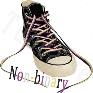 Запчасти для обуви Пансексуал Прайд Флаг Снимок шнурки - ЛГБТ -аксессуары для парадов, подходит для сапог, больше кроссовок!