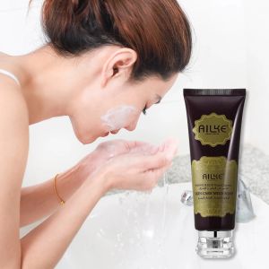 AILKE Facial Wash Cleanser Foams Kojic Acid Anti-aging Wrinkles Moisturizing Whitening Skin Face Care Cleaning Cleaner Scrubs