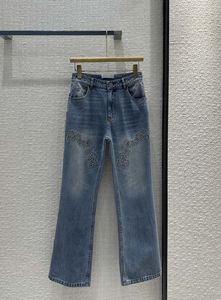 Frauenmarke gleiche Style Jeans 2024 Neues Sommer-Herbst-Modedesigner Luxushose Frauen Jeans 0522-2