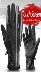 Зимние открытые тепловые лыжные перчатки Зимние лыжные лыжные водонепроницаемые сноубордные перчатки касаются SN Cycling Motorcycle Sports Gloves теплые рукавицы1439789