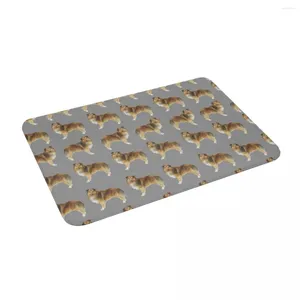 Carpets Scotland Shepherd Dog 24" X 16" Non Slip Absorbent Memory Foam Bath Mat For Home Decor/Kitchen/Entry/Indoor/Outdoor/Living Room