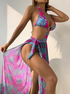 Женские купальники Сексуальная ruffle reffle green floral print One Piece Swimsuit 2024 Женский подъемный костюм без спинки