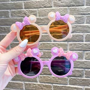 Sunglasses Sunglasses Childrens Cute Cartoon Sunglasses for Boys and Girls Outdoor Sun Protection Summer Shadow Baby Photography Glasses UV400 WX5.23