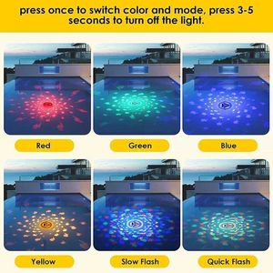 Baby Bath Toys Baby bathtub toy underwater LED light for bathtub waterproofing used for hot bathtub pool fountain waterfall aquarium childre