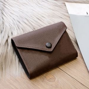 Wholesale leather wallet for women multicolor designer short purse Card holder classic zipper pocket 41938 253E