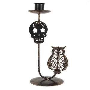 Candle Holders Holiday Christmas Ornament Living Room Vintage Party Free Standing Iron Holder Home Accessories Universal Halloween Decor
