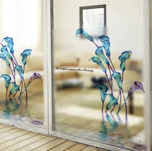 Fensteraufkleber Calla Plastik Frosted Glasfilm Privatsphäre Dekorative Papier Schiebetür Badezimmer