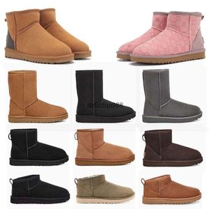 مصمم نساء تسمان النعال سيدة tazz boots suede الكستناء جوانب الفراء Ultra mini platfor