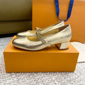 디자이너 드레스 슈즈 메리 제인 신발 발레 신발 청키 한 발 뒤꿈치 고품질 여자 신발