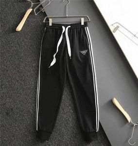 Men's Pants High Version Fashion Slim Fit Guard P Home Casual Weaving Ribbon Triangle Label Pra RYCZ