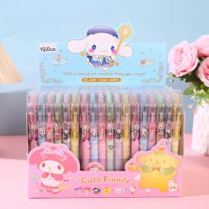 12 pezzi/lotto cartone animato grazioso cane da orecchio grande cannamoroll gel pennamor kawaii 0,5m gel gel a gel a penna di cartoleria della scuola di cartoleria per uffici.