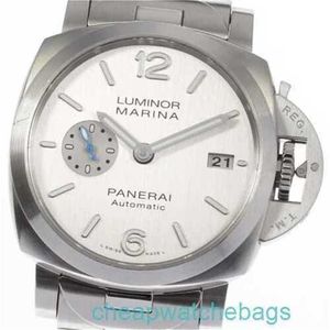 Panerei Luminors lyxiga armbandsur Automatisk rörelse klockor Swiss Made Paneraiss Luminors 1950 PAM00977 Datum Silver Dial Automatic Watch Mens Watch _ LXPC