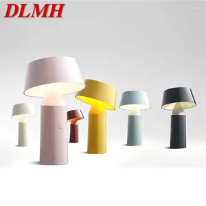 Tischlampen DLMH Moderne Lampe kreative LED LED Cordless Decorative für wiederaufladbare Schreibtischleuchten