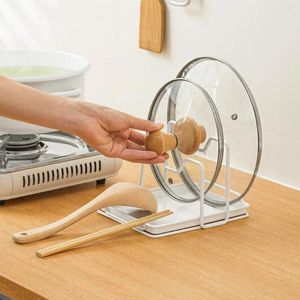 Armazenamento de cozinha destacável Durável a colher de pá e panela de pan tampa de tampa de alta resistência rack u forma para