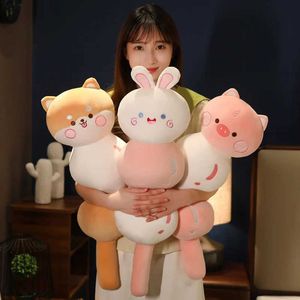 Фаршированные плюшевые животные kaii shiba inu pig pirg rabbit dog dog goose plush toy coll tolw мягкая диванная подушка