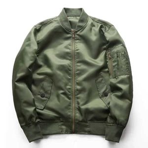 Men's Jackets 2024 Mens Spring and Autumn Clothing Air Force No.1 Pilot jacket casual breathable outdoor large-sized jacket Q240523