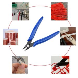 Electrical Wire Cable Diagonal Side Cutter, Micro Cutting Plier for Coil DIY Jewelry Craft Model-Making Zip-Ties