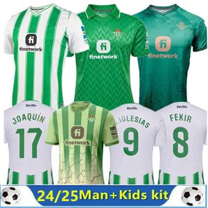 24/25 real Betis soccer Jerseys copa DEL rey FINAL away JOAQUIN B.Iglesias camiseta de futbol Juanmi ESTADIO LA FOURTH third 2023 2024 2025 special 4TH kids goalkeeper