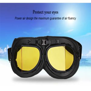 Black Motorcycle Goggles Vintage Scooter Gchgles Goggles для мотоциклевых велосипедных шлема