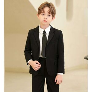 Children Slim For Wedding Party Teenager Boys Host Piano Ceremony Tuxedo Dress Gentleman Kids Prom Show Photography Suit