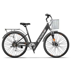 Bicicletas de bicicleta elétrica da cidade com assento/cesta de duas rodas com duas rodas Roda 350w Bateria oculta Q240523