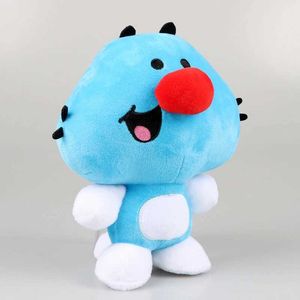 Fyllda plyschdjur 2023 Anime TV Oggy Blue Kitten Plush Toy Oggy och kackerlackorna katt mjuk fylld dockan djur kattunge kudde födelsedagspresent