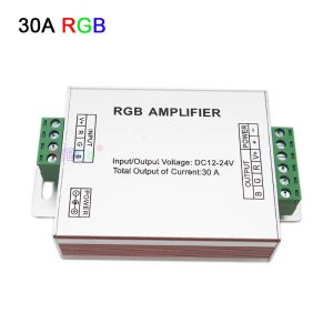 12 В 24 В RGB/RGBW/RGB+CCT Алюминиевая светодиодная полоска Усилитель 12A/15A/24A/30A контроллер ретранслятора для ретранслятора RGB RGBW RGBWW LAIP