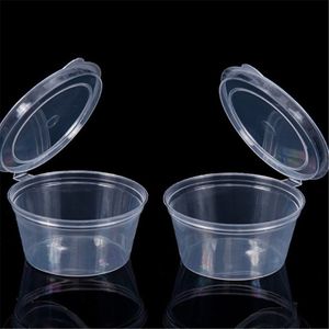 Storage Box Case Disposable Plastic Sauce Cup With Lid Takeaway Sauce Cup Containers Kitchen Organizer yq00686 203N