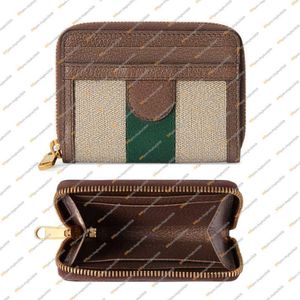 TOP 658552 OPHIDIA CARD CASE WALLET brand Womens wallets leather for women men 327a