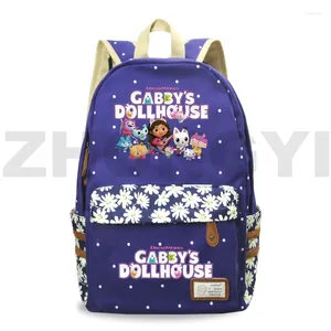 Backpack Gabby Dollouse Floral Bookbag School para meninas adolescentes Gabby's Bag Pack Mochilas para Mujer de volta