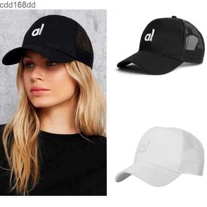 Designer Alooo Yoga Ball Cap Yoga Baseball Hat Fashion Summer Women Versatile Big Head Surround Show Face Hat Wear Duck Tongue Hat For Lulus Black
