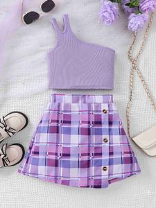 Roupas conjuntos de roupas Girls Girls Summer New Fashion Trend Set