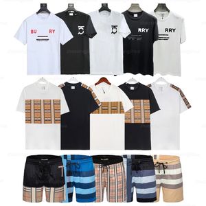 Designer Swim Shorts Mens Shorts And T Shirt Set Summer Quick Drying Swimwear Printing Board Beach Pants Size M-3xl