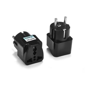 1st 4,8 mm EU Electrical Socket Plug Us UK AU AU TO EU KR reseadapter Universal EU Adapter International Converter Power Socket