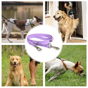 Dog Collars 1 Pcs Pet Leash Training Tools Walking Waterproof Dogs Outdoor Collar Harness PVC Cats Straps Leashes T9R0