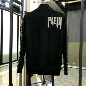 Philipe Plein hoodie pullover personlighet lyx varumärke varm skalle tjock roston tröja mäns hip-hop lös plein karakteristik pleinxplein 162