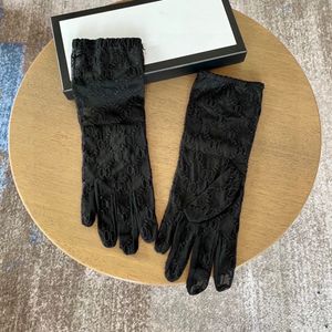 Designer Embroidery Lace Gloves Chic Letter Gloves Classic Print Sunscreen Drive Mittens Glove Women Elegant Long And Short Mesh Glove Lady Party Dress good