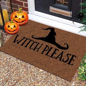 Dywany czarownica proszę portier halloween wejście na zewnątrz w pomieszczenia mata podłogowa śmieszne domowe dekoracyjne buty dywaniczne drzwi