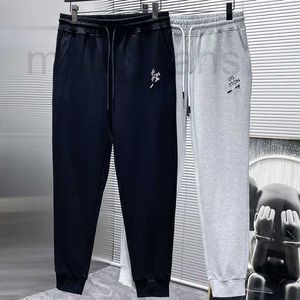 Men's Pants Designer 2024 Spring and Autumn New Micro Chapter Pin Letter Embroidery Simple and Versatile Men's Casual Pants Trendy Guard Pants 5U13