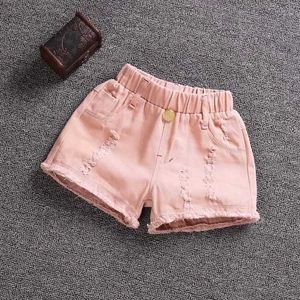 Shorts Casual Candy Color Cotton shorts Kids Girl Summer Pants for children aged 3-9 Y240524