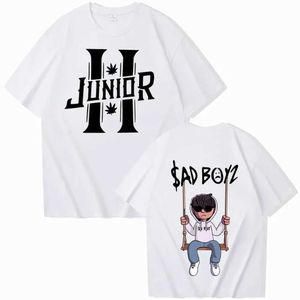 Erkek tshirts junior h sad boyz tshirt unisex harajuku oneck kısa kollu gömlek fan hediyesi sıradan erkek tshirt pamuk yaz üst s2452406 s245240