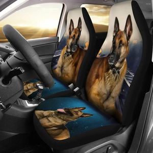 Capas de assento de carro Malinois belga Malinois Padrão Protetor Protetive Chihuahua Dog Peças Automotivas de Animal Amazador Made Made Made