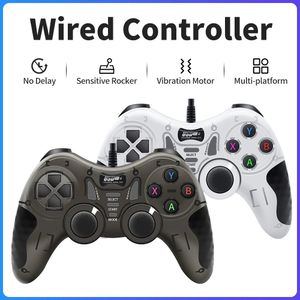 Controlador de jogo com fio com 360 ° 3D Joystick para Android TV Box/Game Console/Steam/laptop gamepad com função de vibração turbo 240521