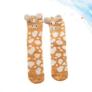 Women Socks Winter Middle Tube Woman Wamer Fashion Stockings Coral Fleece Floor Stylish Thicken